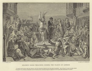 Salomon Eagle predikend tijdens de pest in Londen